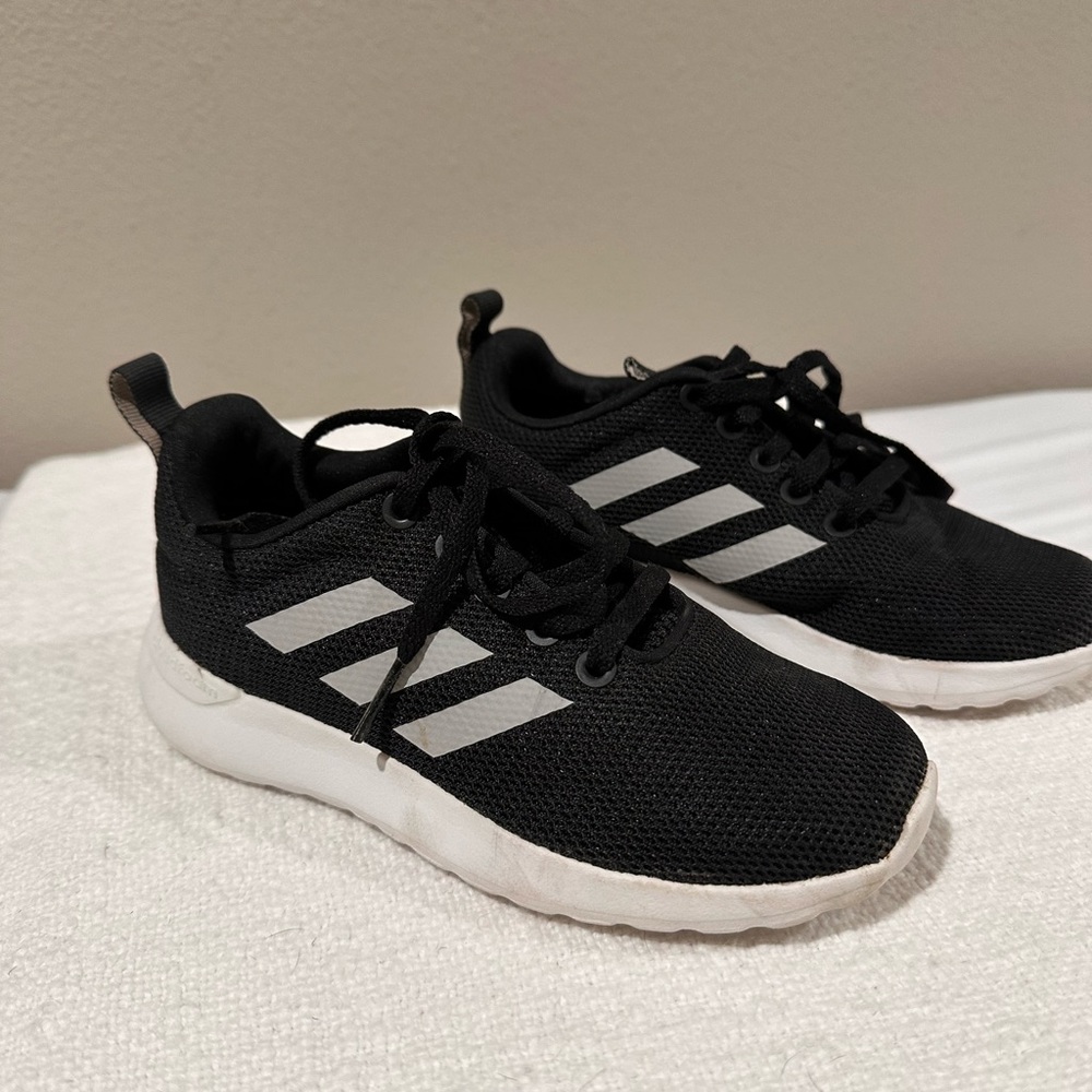 Adidas Kids Black and White Sneakers